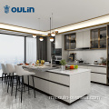 Penyesuaian kabinet dapur gloss tinggi moden